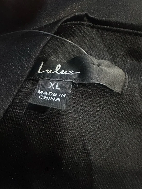 Lulu's Black Satin Cowl Neck Maxi Slip Dress - Picture 6 of 8